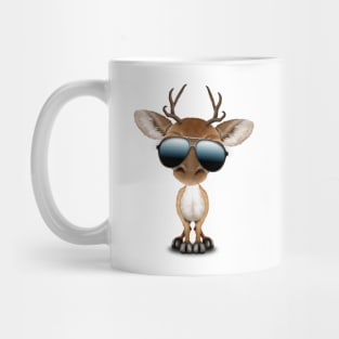 Cute Baby Deer Wearing Sunglasses Mug